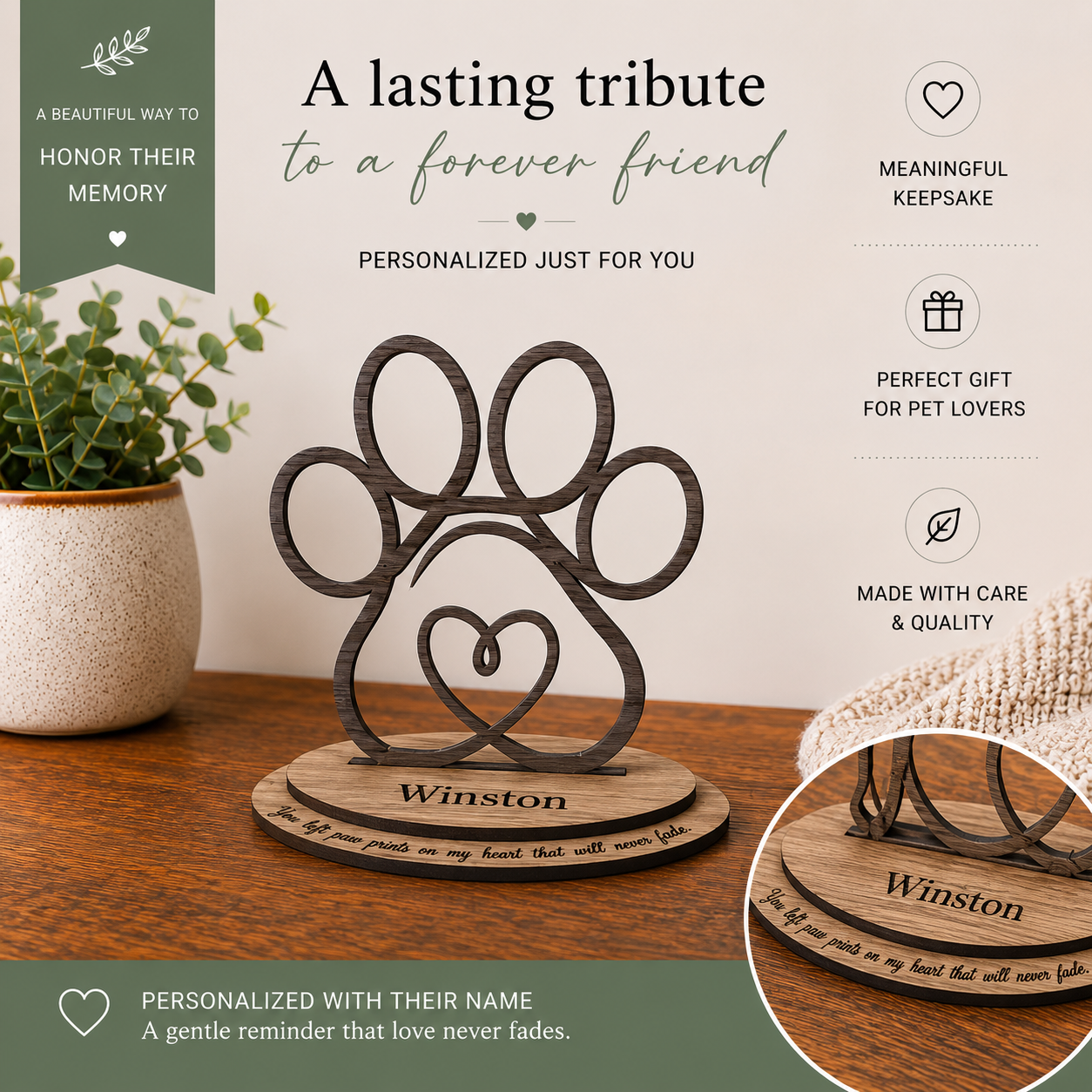 Pet Paw Memorial